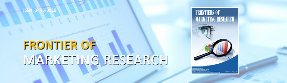 Frontiers of Marketing Research (ISSN- 2456-3919)